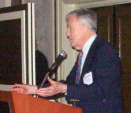 President Ben Drabeck at the podium